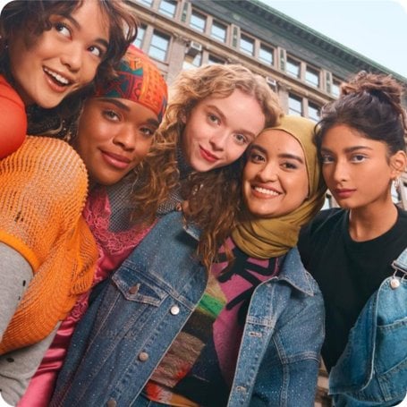 2025 Cosnumer Product Division Brand Maybelline group of women with makeup posing